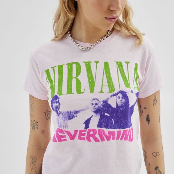 Nirvana “Never Mind” Album Graphic Baby Tee 💗 - Picture 3 of 7